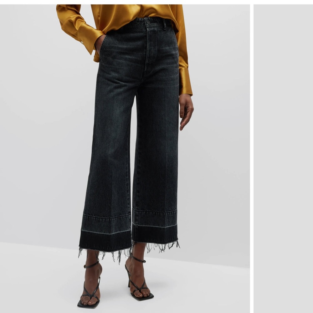 Moussy Vintage - Center Press Wide Leg Crop 32